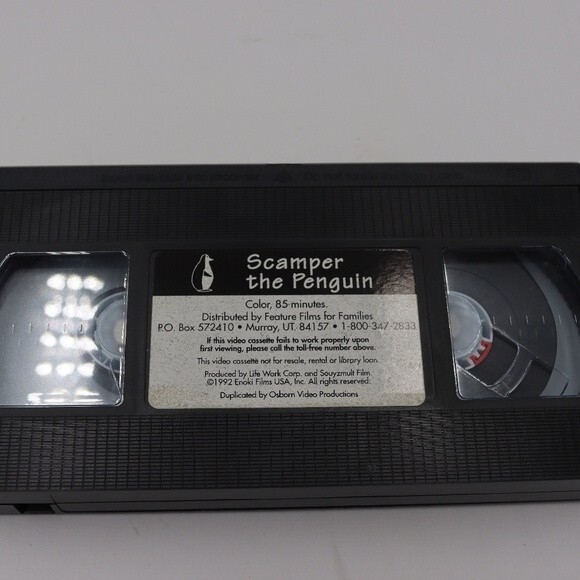 Scamper The Penguin Rare Vintage VHS Tape Family Film Collectible Nostalgia - Picture 3 of 7